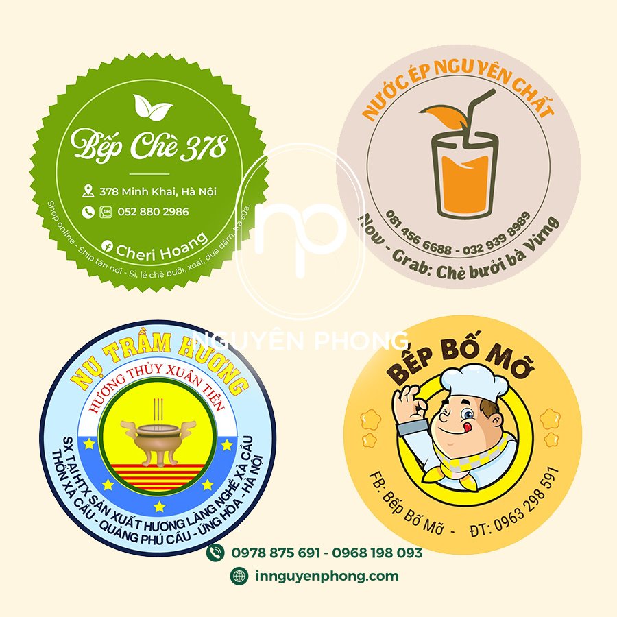 In sticker logo
